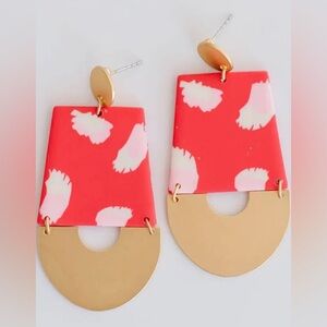 Michelle McDowell Elise Rough Runner Red Earrings